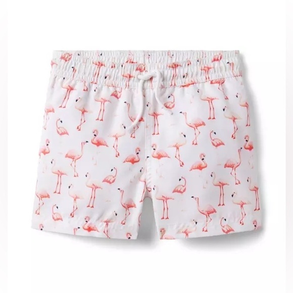 Janie and Jack Other - Janie and Jack Kids Flamingo Swim Trunks Size 12-18 Months Summer Vacation